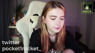 pocketrocket_ - [Chaturbate Record] Gorgeous enchantress Captivating buttocks sucks hard-core-sex