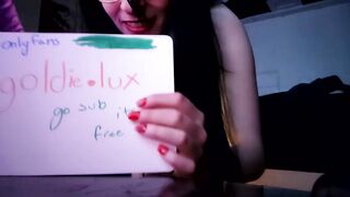 goldieloxlux - [Chaturbate Record] Pounding longing slim wives Exquisite siren