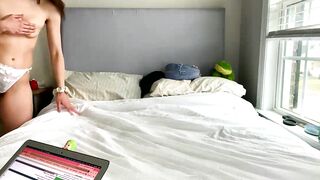 susannahxx - Skinny babe with small tits teasing on camera