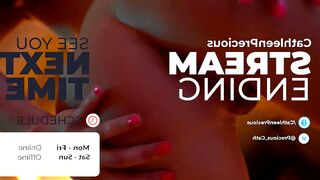 cathleenprecious - Babe teases her pussy in panties in front of the camera