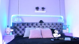 naomii_soto - Young goth girl with small tits shows her pussy and gets pleasure from rubber cock