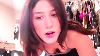 briadominick - Young bitch showing her little tits on camera and having a nice chat