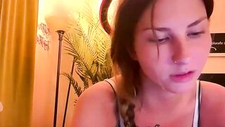 addiebauer - A little girl sucks a rubber cock on the camera up to her throat.