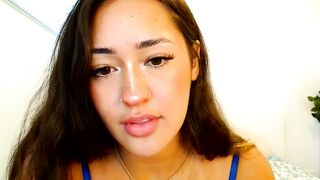 teleaevansss - Tanned babe in lingerie dancing in front of the camera and chatting nicely