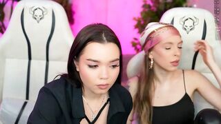 anabel2054 - two little girls have a nice chat and tease in front of the camera