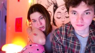 di_n_alex - Young babe sweetly chats and teases in front of the camera