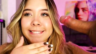 students_porn -  Latina with big tits sucks a man's cock on camera