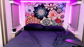 honeyhasbuns - Lush young woman in a swimming costume on the bed teasing in front of the camera and chatting nicely