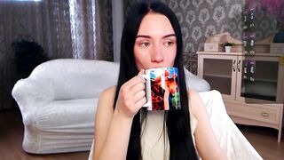 janeprincesskiss -  Young brunette girl sweetly chatting and teasing in front of the camera