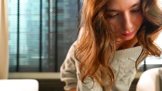 villanelle_l - Skinny babe in panties posing in front of the camera and chatting nicely