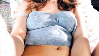 hinatabroks - Young brunette with small tits teased in front of the camera